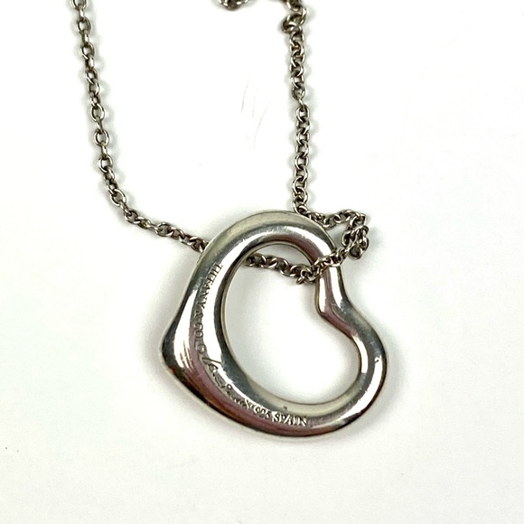 Tiffany & Co Elsa Perretti Open Heart Small Necklace - Picture 4 of 10